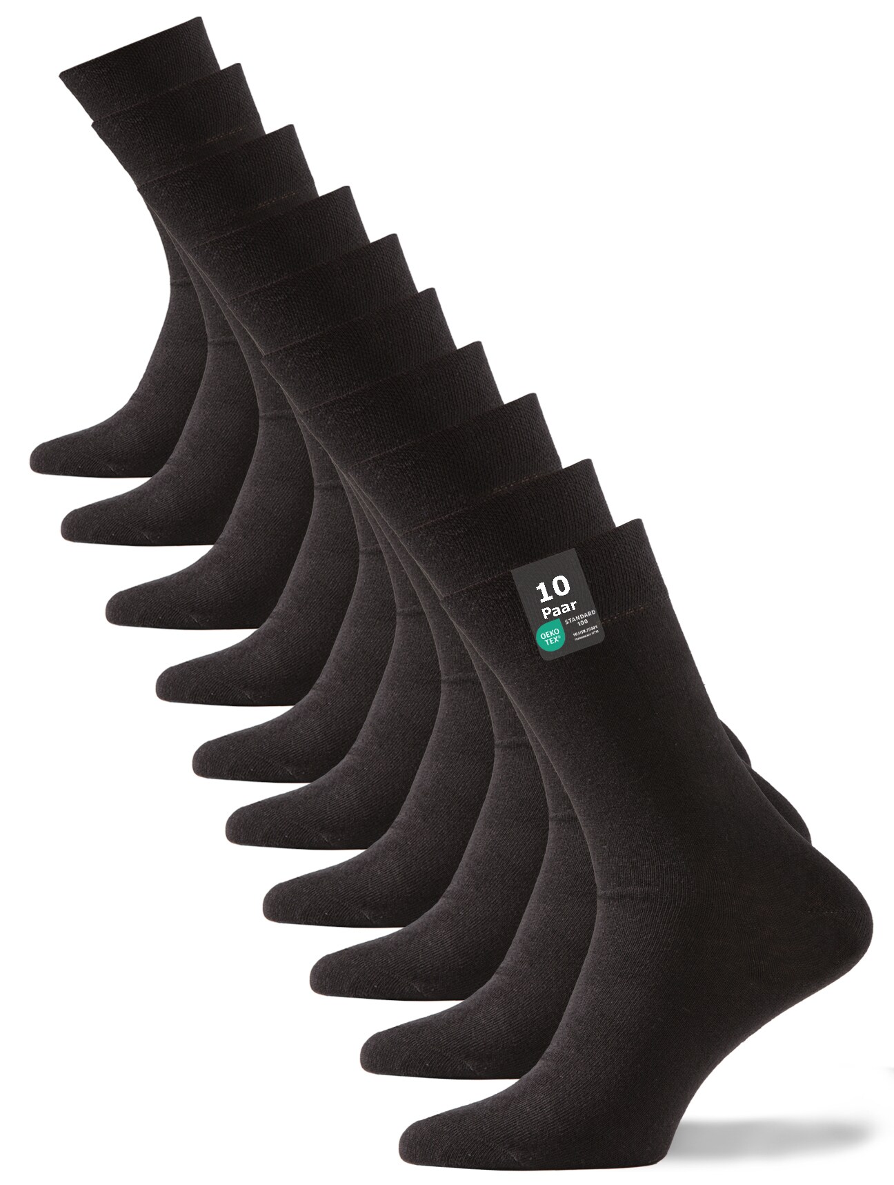 Cotton Prime&reg; 10 Paar Unisex Socken Baumwollsocken - Back to Basic - Bild 1