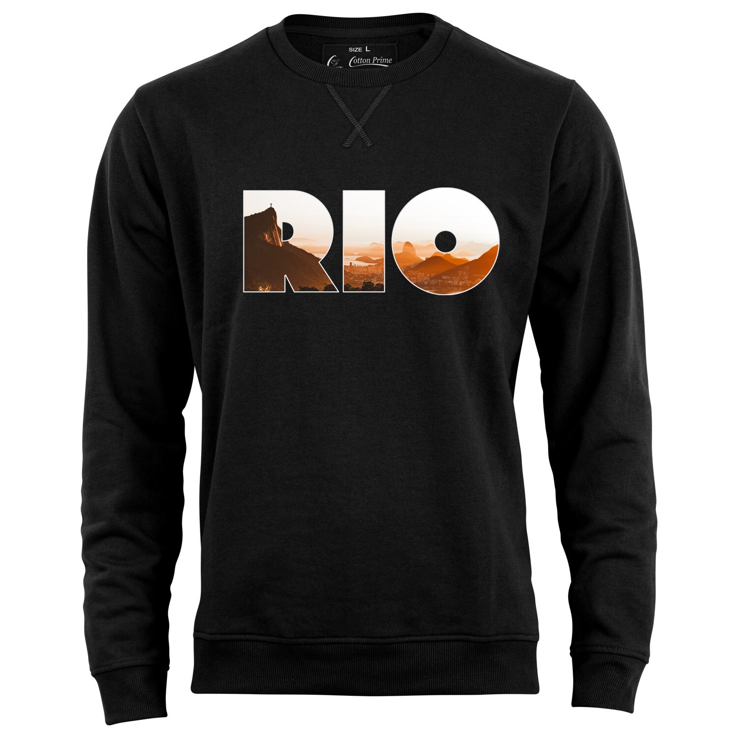Cotton Prime&reg; Sweatshirt Skyline Rio de Janeiro - Weltenbummler Kollektion - Bild 1