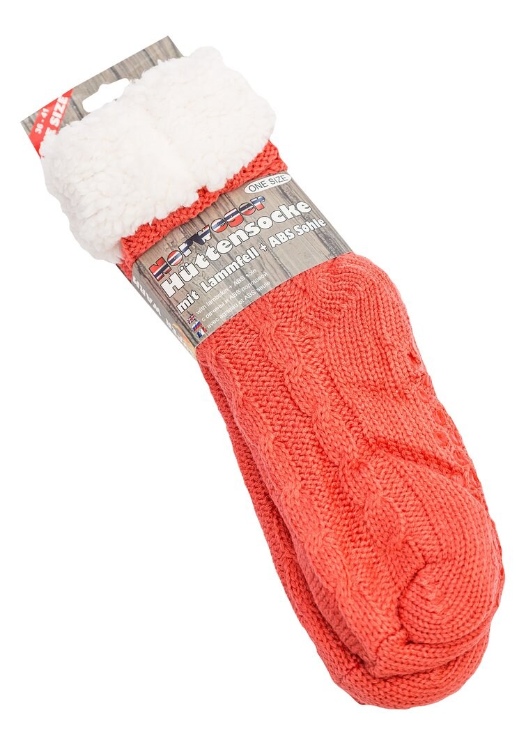 Yenita&reg; H&uuml;ttensocke &bdquo;CABLE&ldquo; mit ABS Sohle - Bild 1