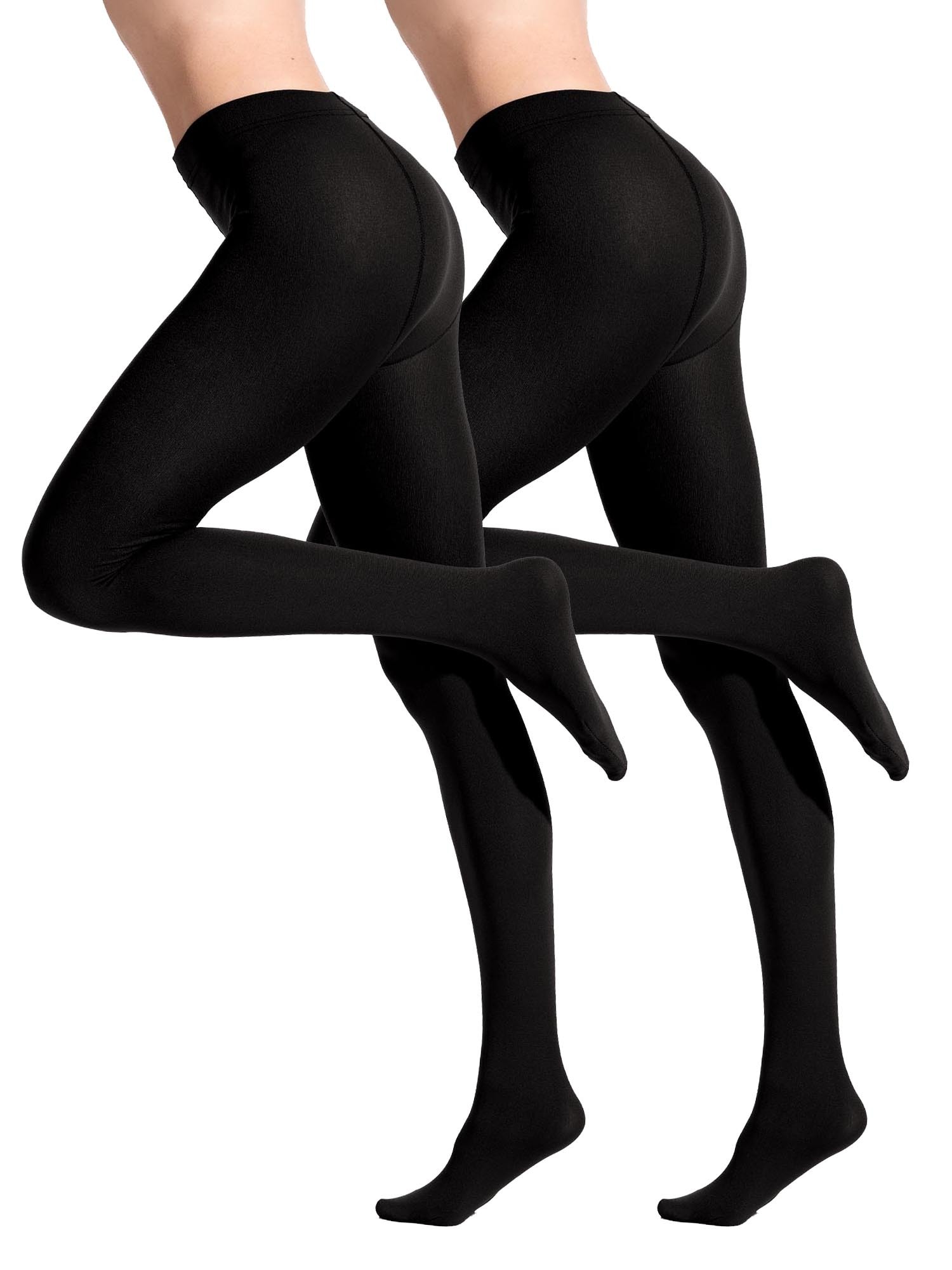 Yenita&reg; 2er Pack Thermostrumpfhosen mit Innenfleece Strumpfhose gef&uuml;ttert Thermal - Bild 1