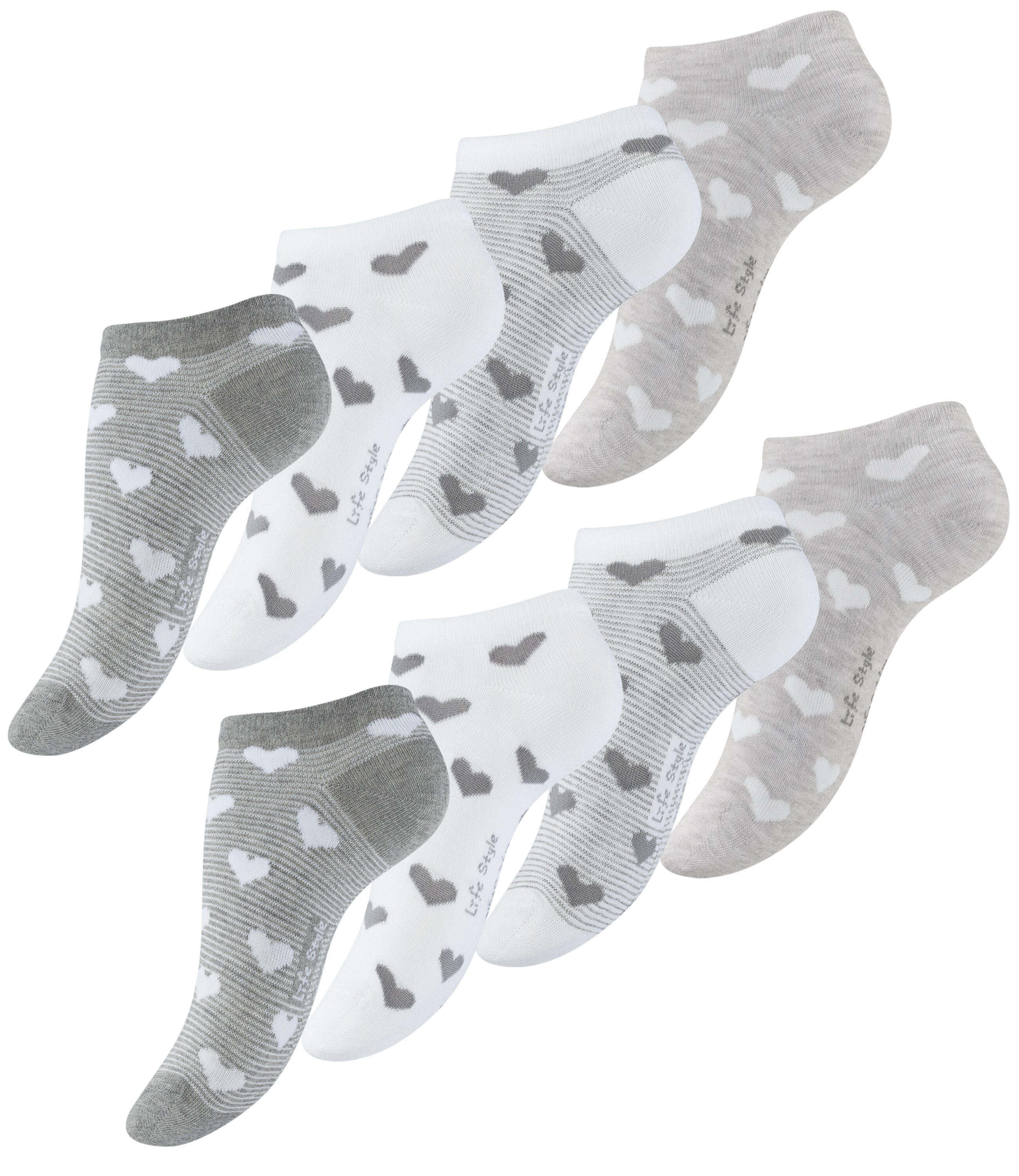 Vincent Creation&reg; Sneaker Socken 8 Paar, mit Herzmotiv - Bild 1
