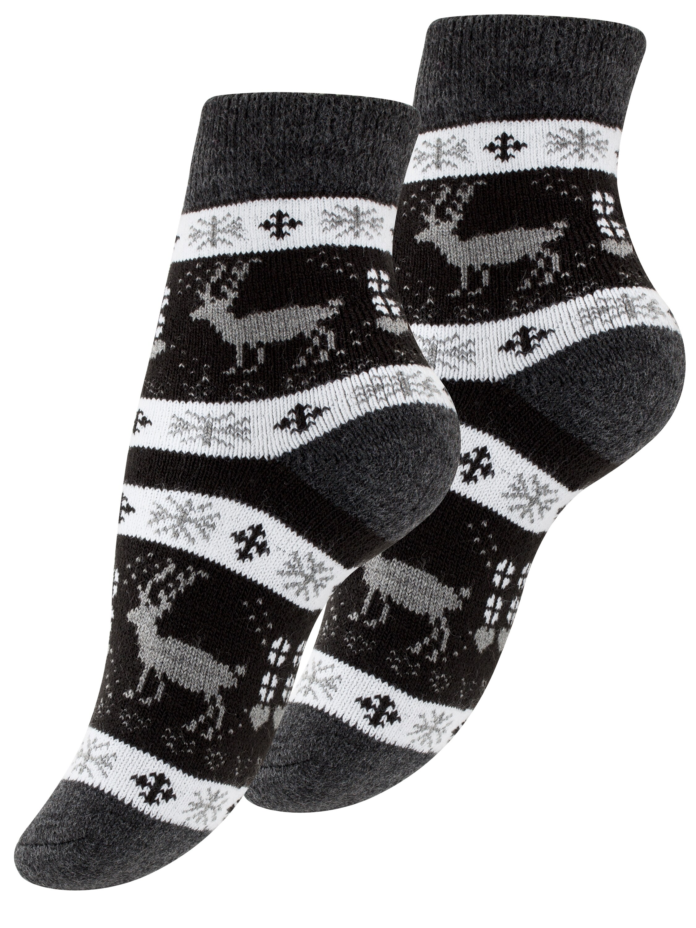 Yenita&reg; 4 Paar Damen Thermosocken mit Innenfutter, Vollfrottee - Bild 1