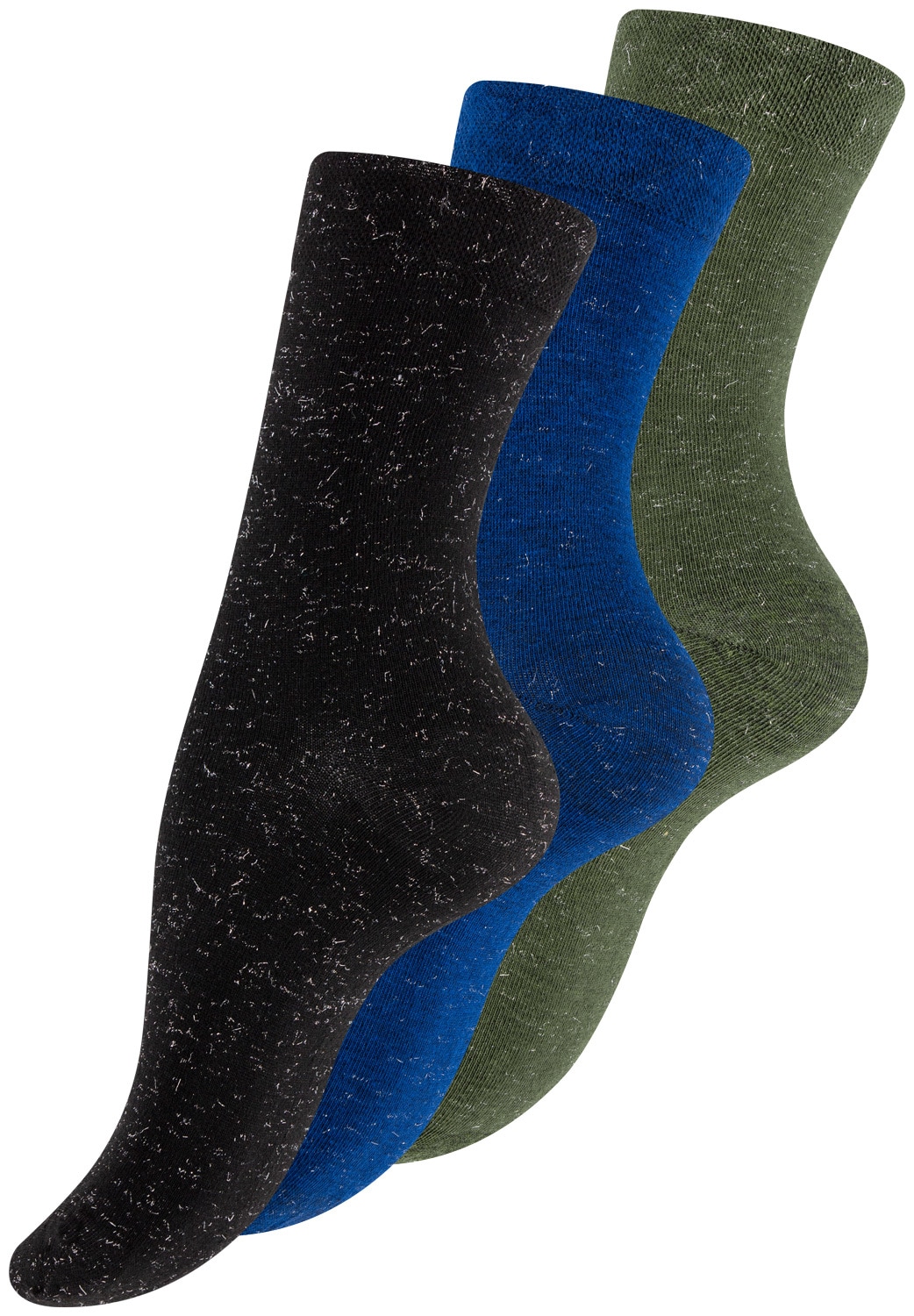 Yenita&reg; 3 Paar Lurex Socken - Bild 1