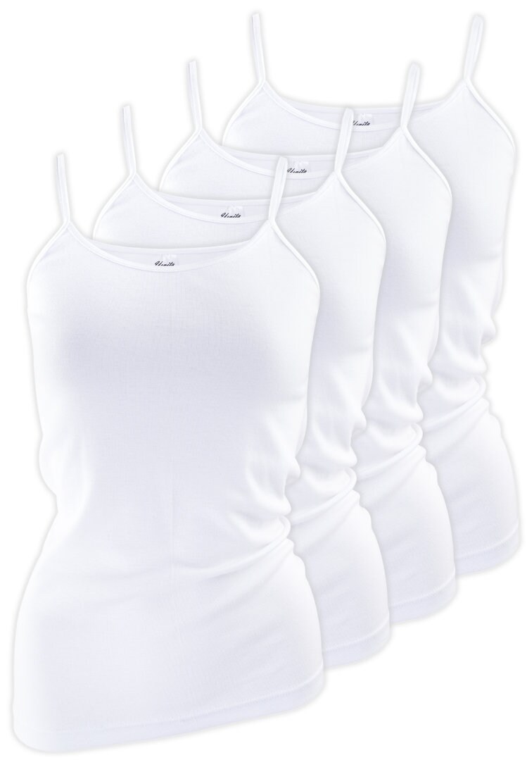 Yenita® Tank Top 4er Set, mit Satinband-Einfassung | 04050515130675