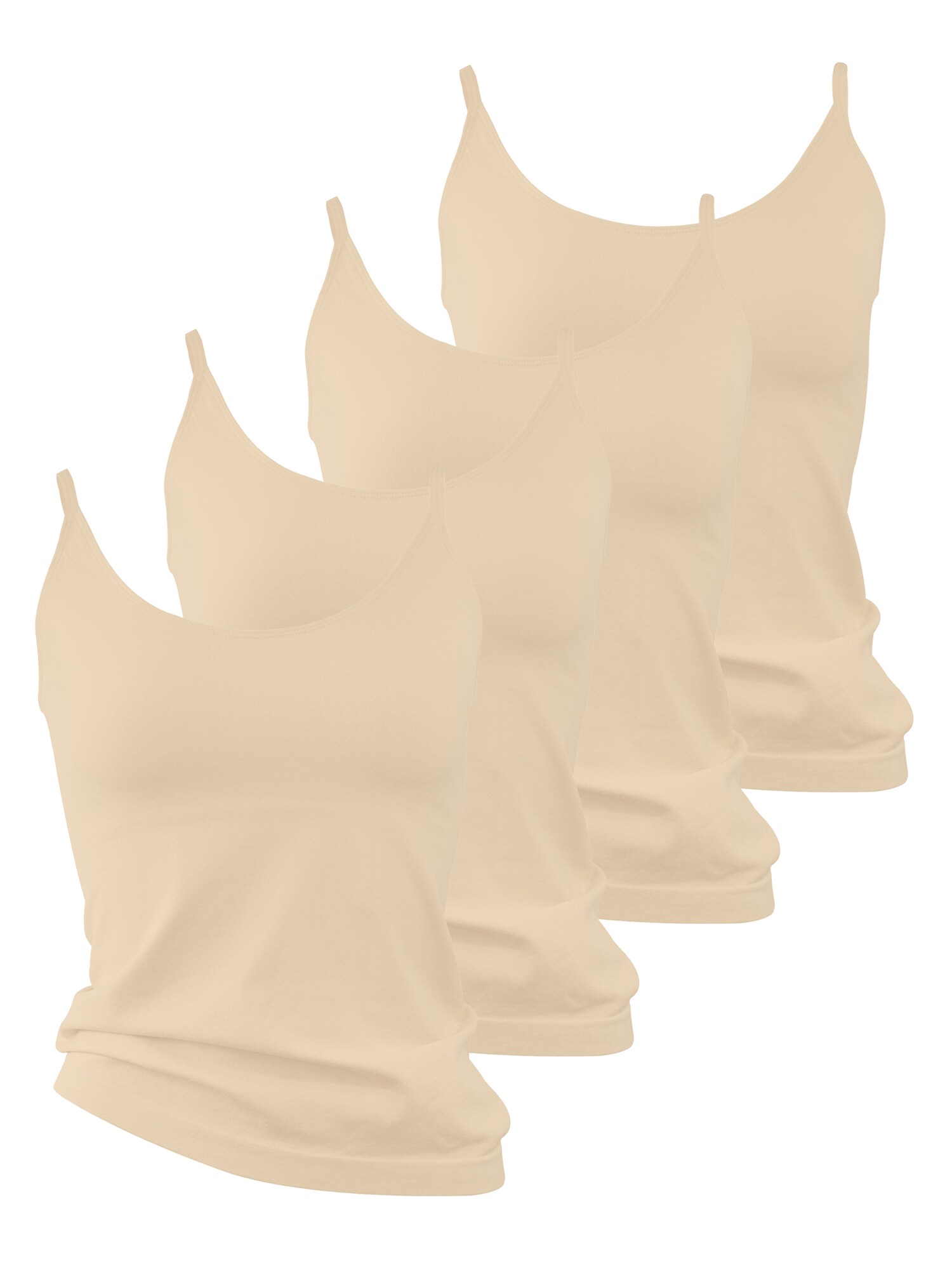 Yenita&reg; Spaghetti Top - Unterhemd 4er Set Tr&auml;ger Top - Bild 1