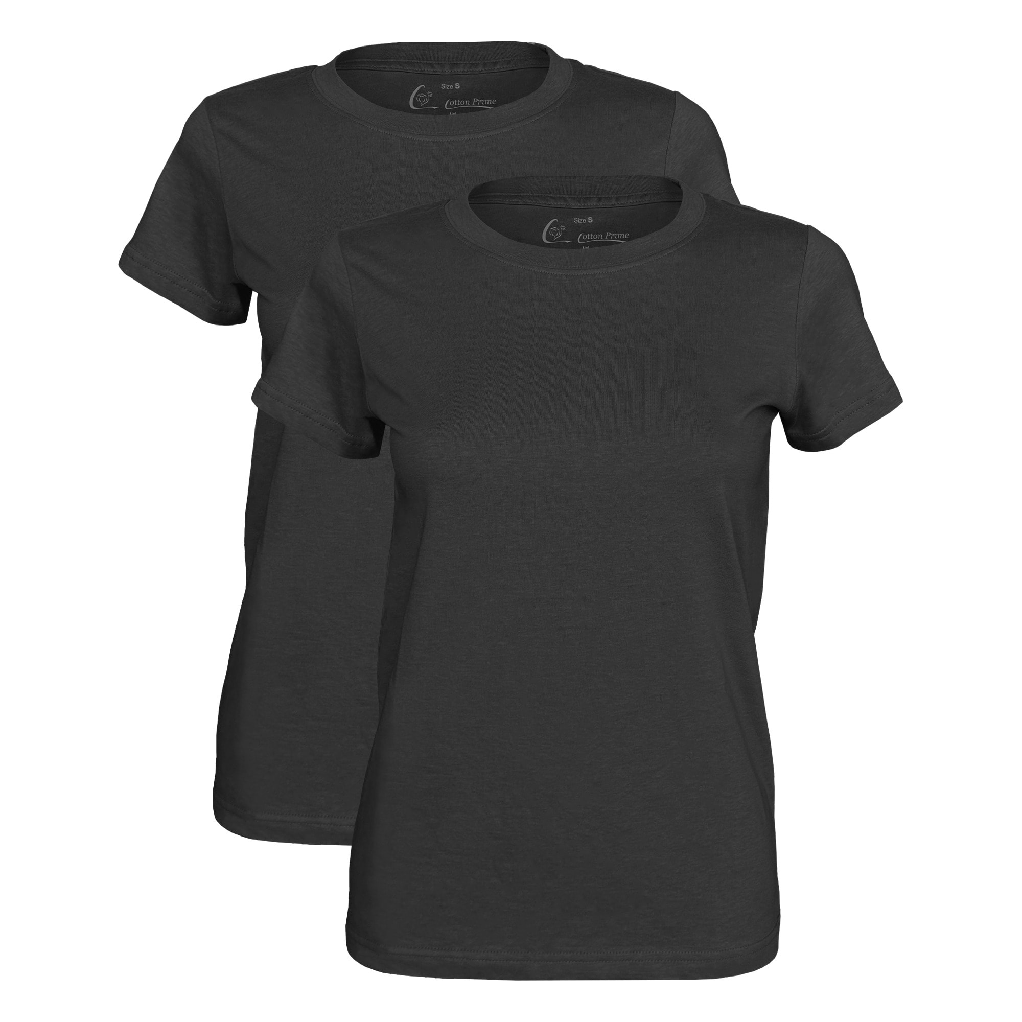 Cotton Prime&reg; 2 St&uuml;ck Damen T-Shirt O-Neck - Tee - Bild 1