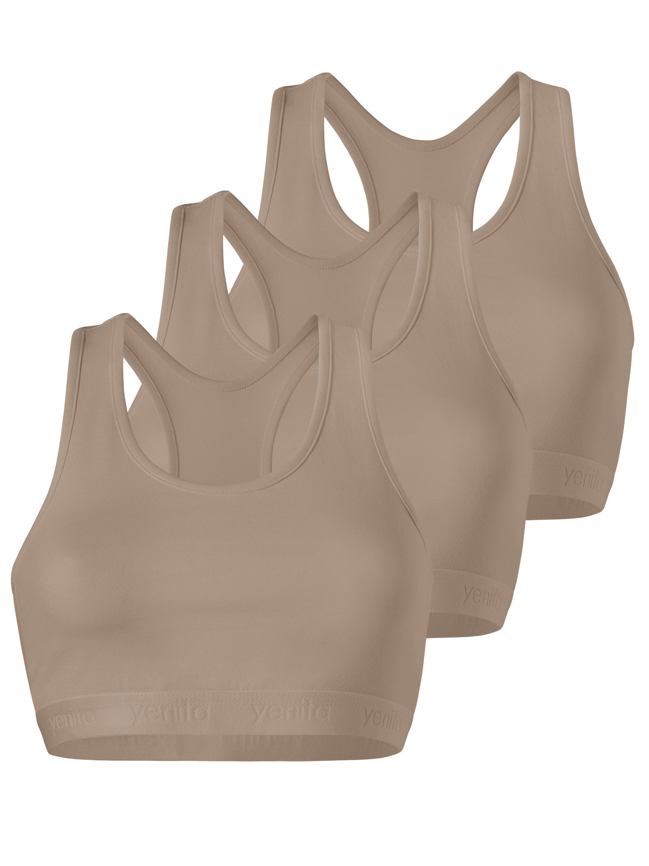 Yenita&reg; Bustier 3er Set Sports-Collection mit breiten Tr&auml;gern - Bild 1