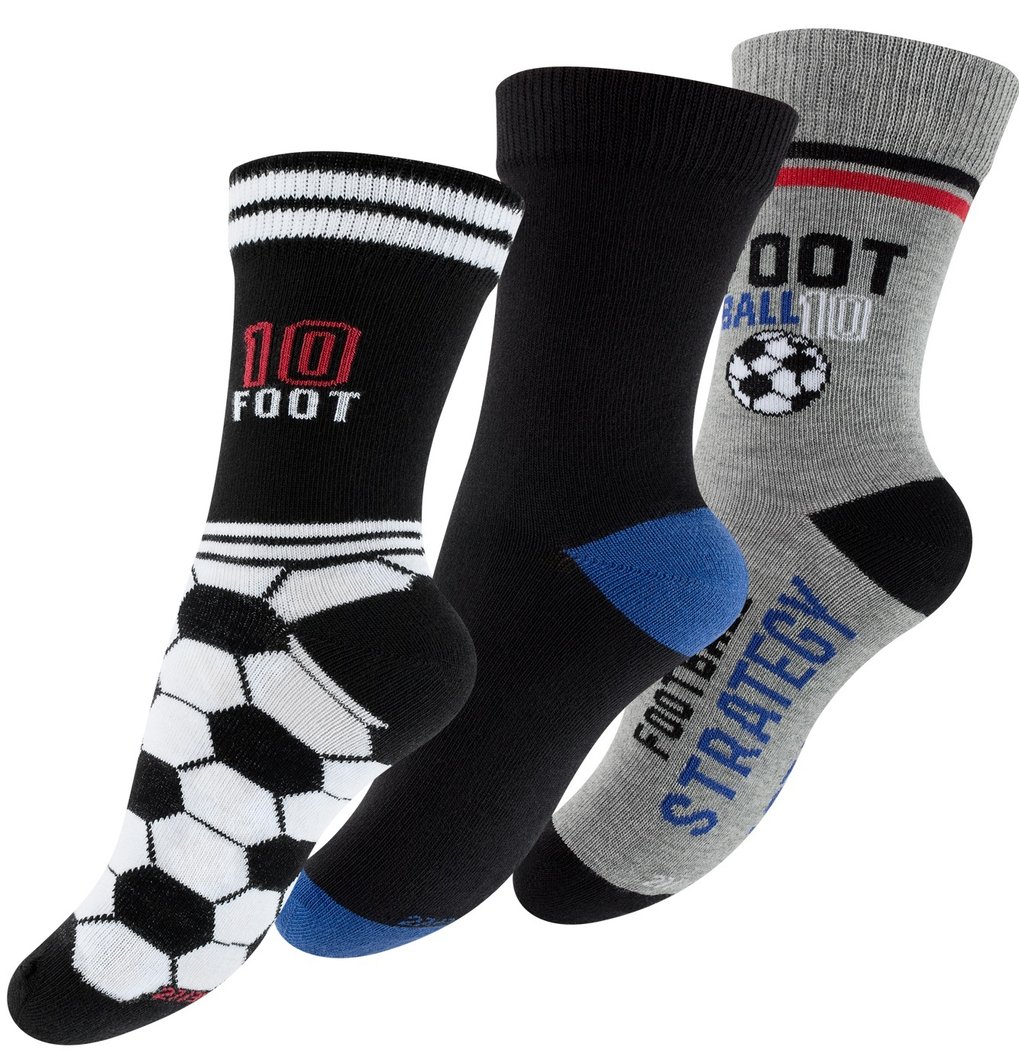 Cotton Prime&reg; Kindersocken "Fu&szlig;ball" 6 Paar - Bild 1