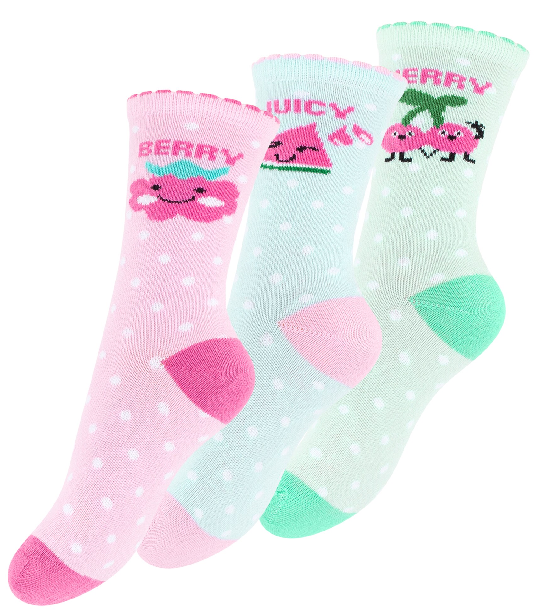 Cotton Prime&reg; 6 Paar Kinder Socken - Sweet Fruits - Bild 1