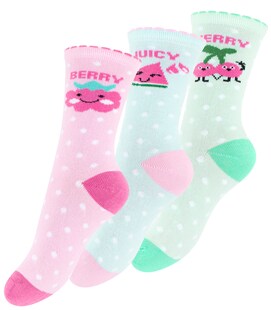 Cotton Prime® 6 Paar Kinder Socken - Sweet Fruits - Bild 1