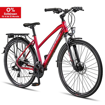 Licorne Bike Premium Touring Trekking Bike in 28 Zoll - Fahrrad für Jungen, Mädchen, Damen und Herren - 21 Gang-Schaltung - Mountainbike - Crossbike - Bild 1