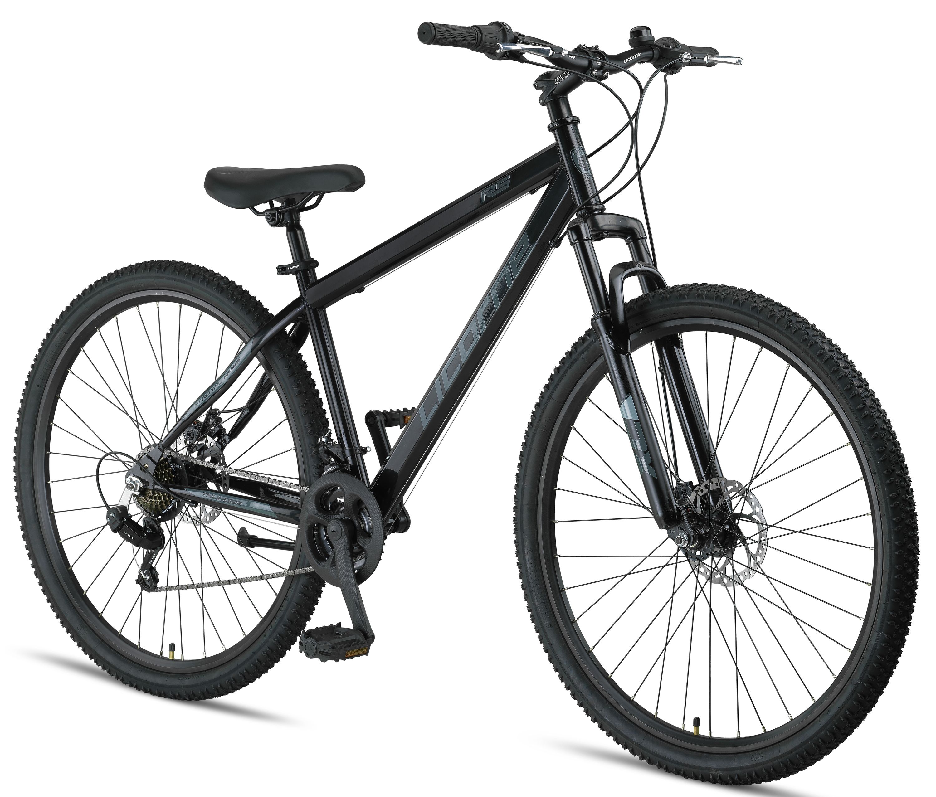 Licorne Bike Thunder Premium Mountainbike in 20, 24, 26, 27.5 und 29 Zoll Fahrrad f&uuml;r M&auml;dchen Jungen Herren und Damen Discbremse Farbe:Schwarz;Gr&ouml;&szlig;e:29 Zoll - Bild 1