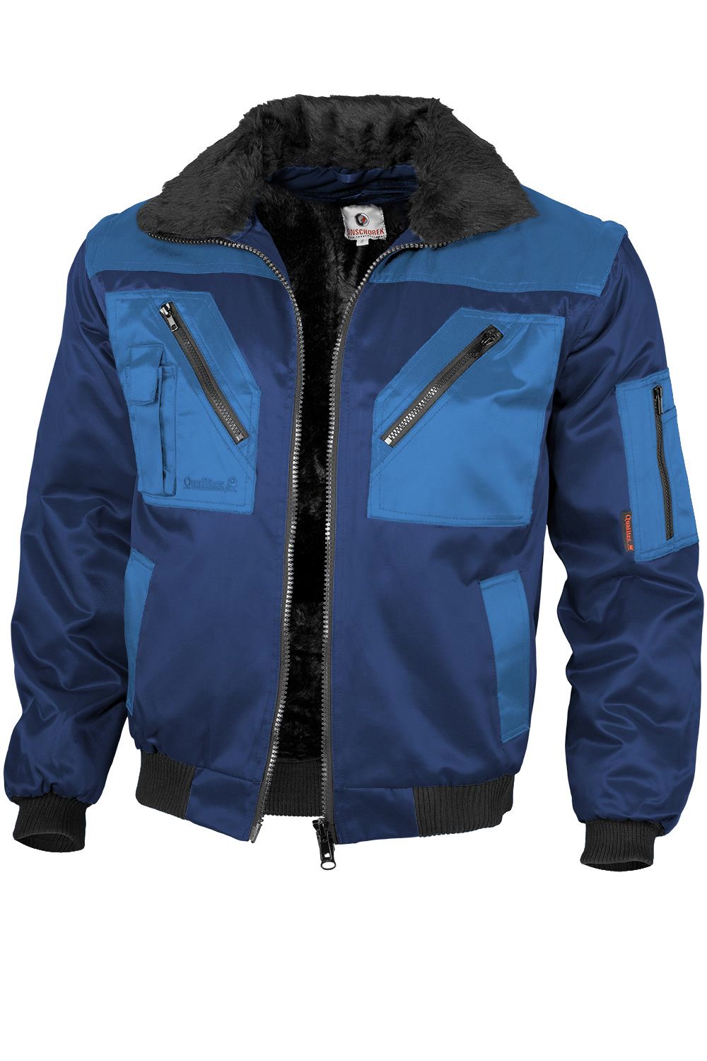 QUALITEX HIGH QUALITY WORKWEAR Pilotenjacke pilotenjacke marine/royal Damen: 36 Herren: S - Bild 1