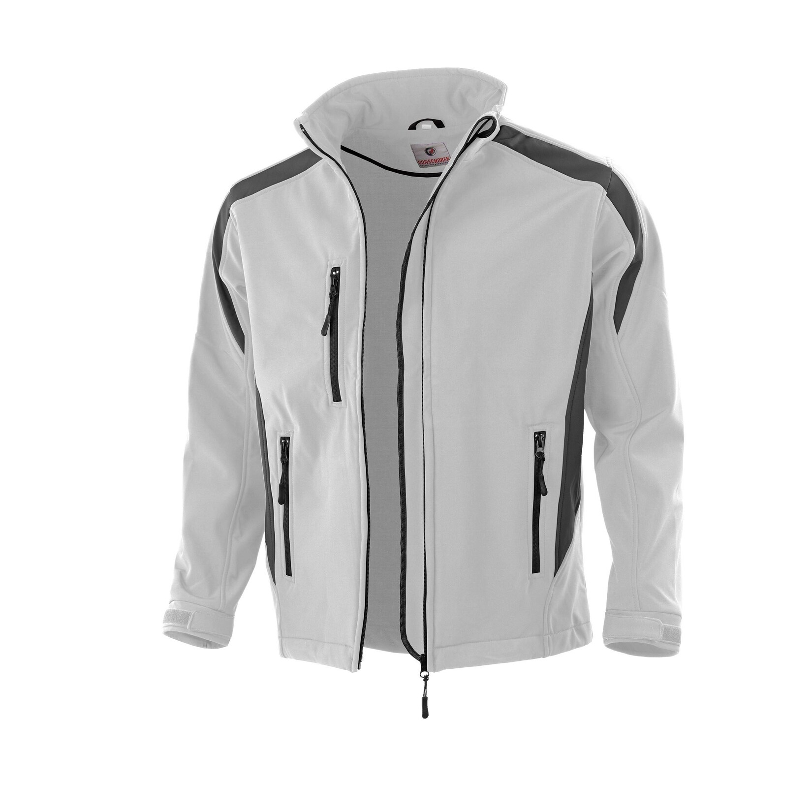 QUALITEX HIGH QUALITY WORKWEAR Softshelljacke softshell weiß/grau Damen: 44 Herren: L