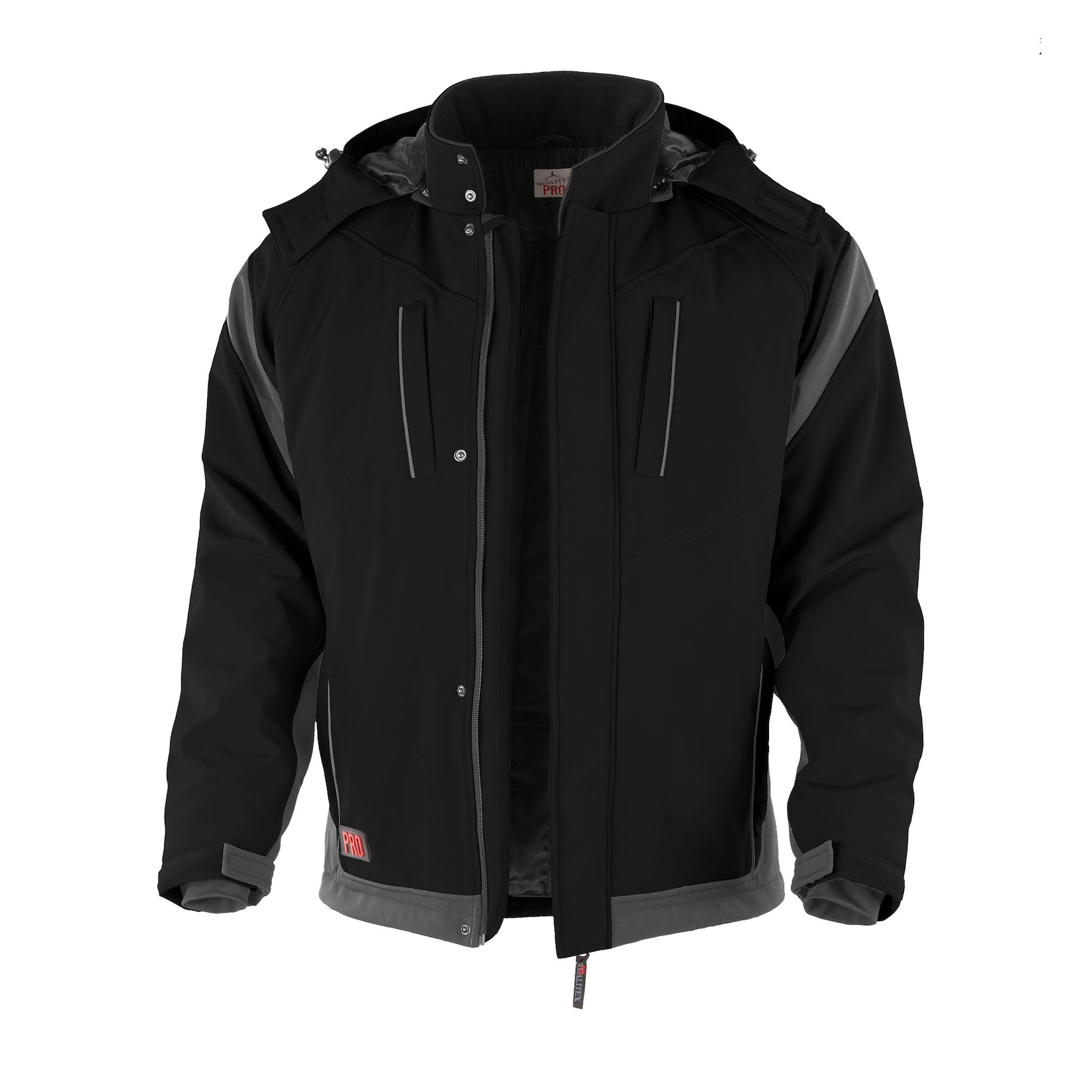 QUALITEX HIGH QUALITY WORKWEAR Softshelljacke PRO Winter schwarz/grau Damen: 36 Herren: S