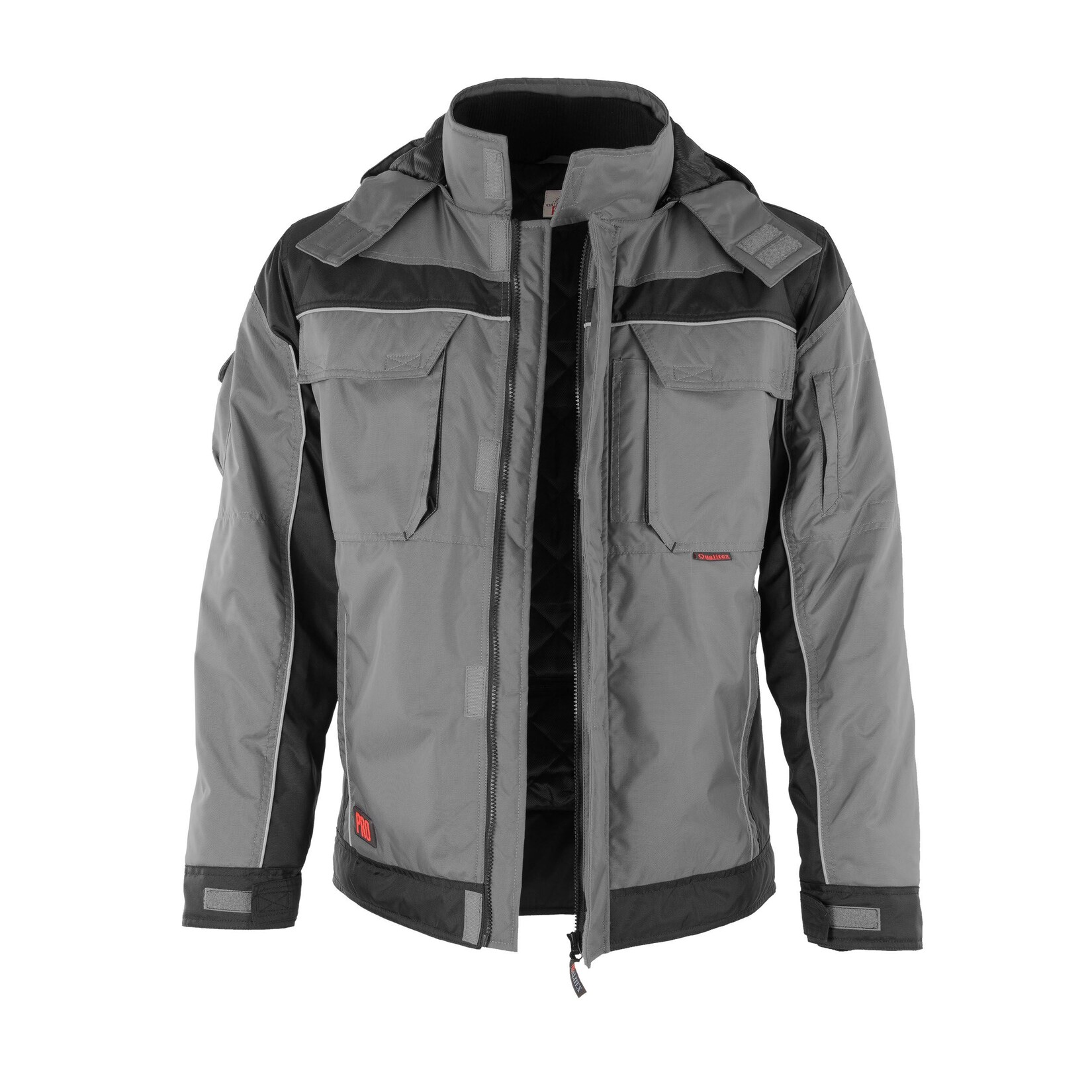 QUALITEX HIGH QUALITY WORKWEAR Winterjacke PRO Winter grau/schwarz Damen: 44 Herren: L