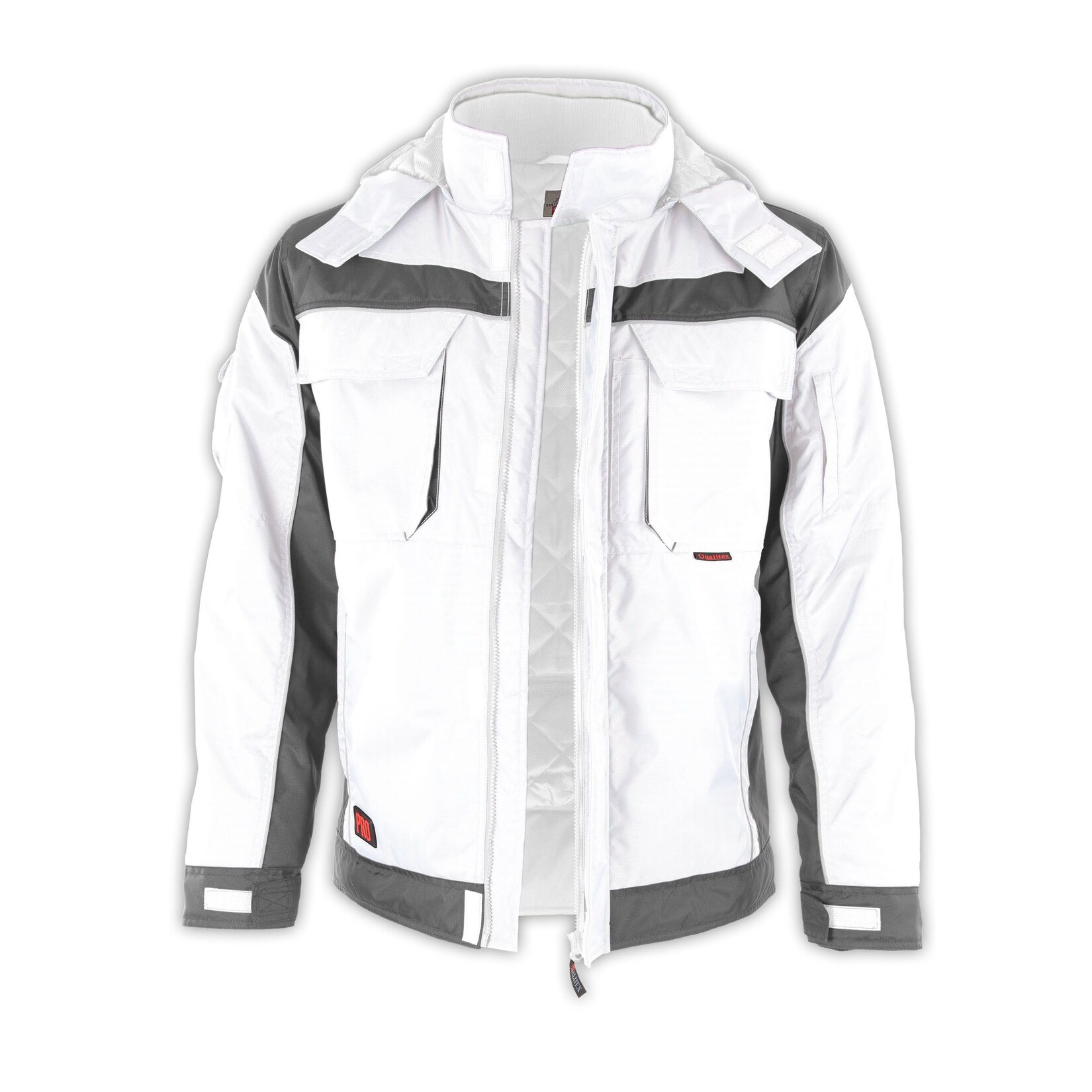 QUALITEX HIGH QUALITY WORKWEAR Winterjacke PRO Winter weiß/grau Damen: 64 Herren: 5XL