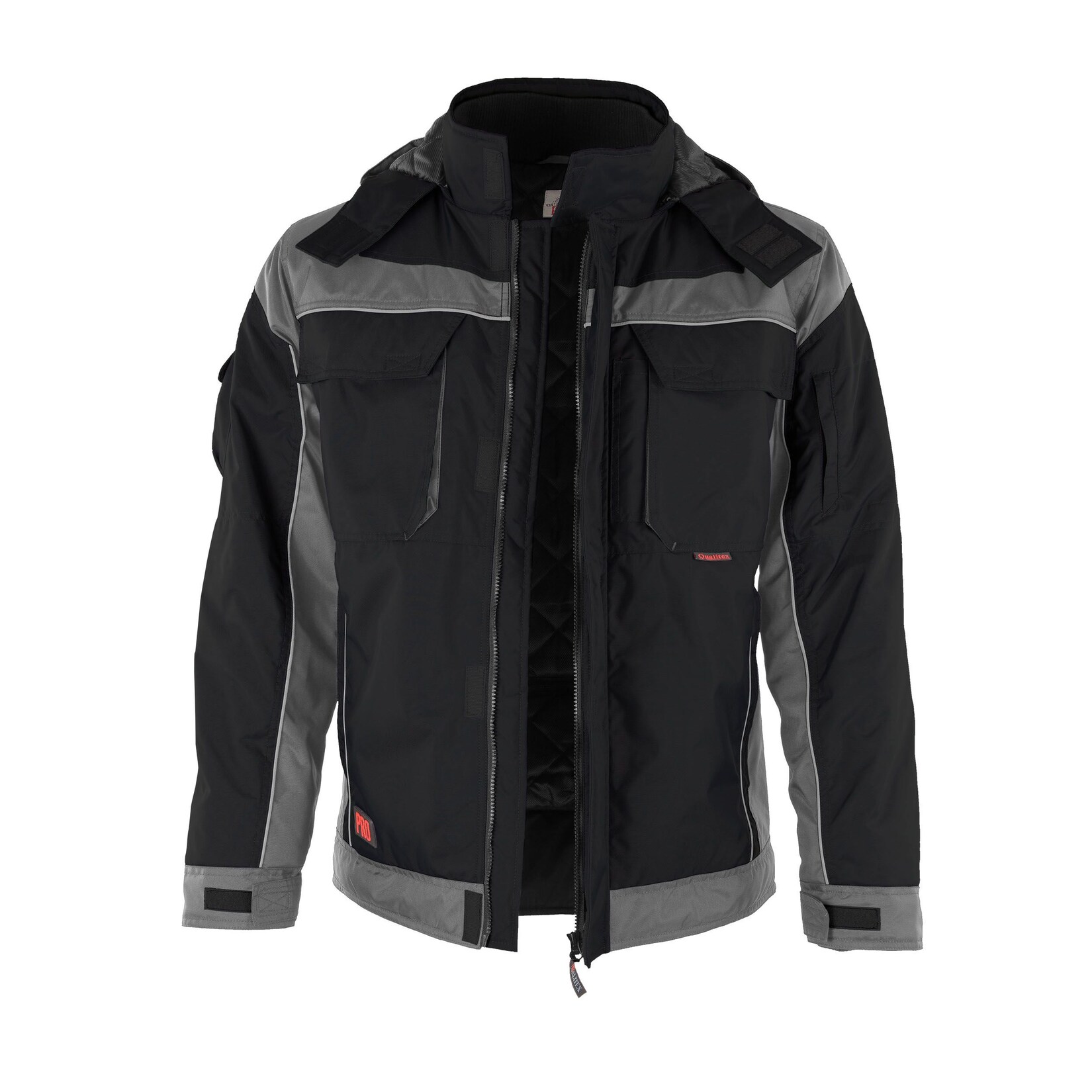 QUALITEX HIGH QUALITY WORKWEAR Winterjacke PRO Winter schwarz/grau Damen: 44 Herren: L