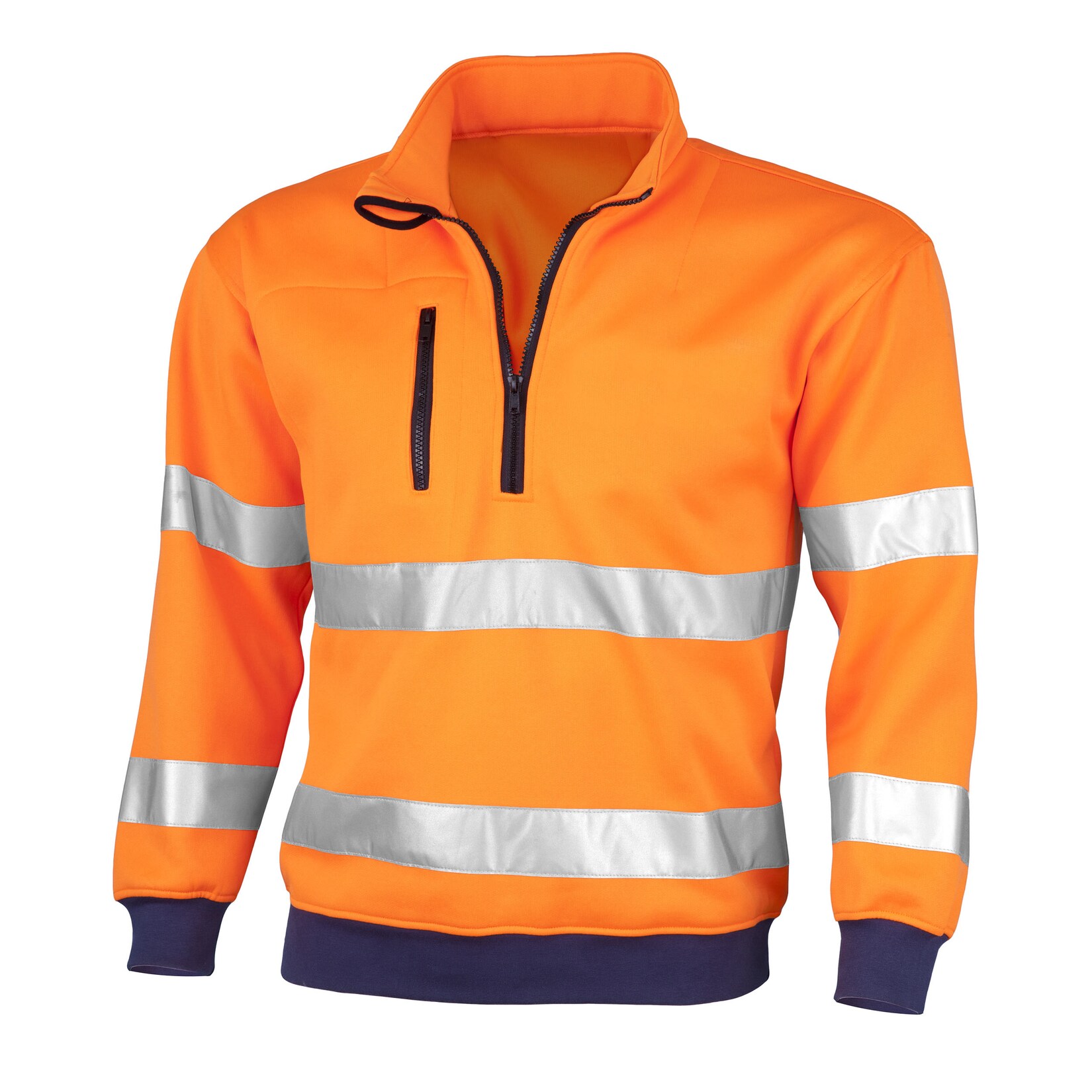 QUALITEX HIGH QUALITY WORKWEAR Sweatshirt signal warnorange Damen: 68 Herren: 6XL