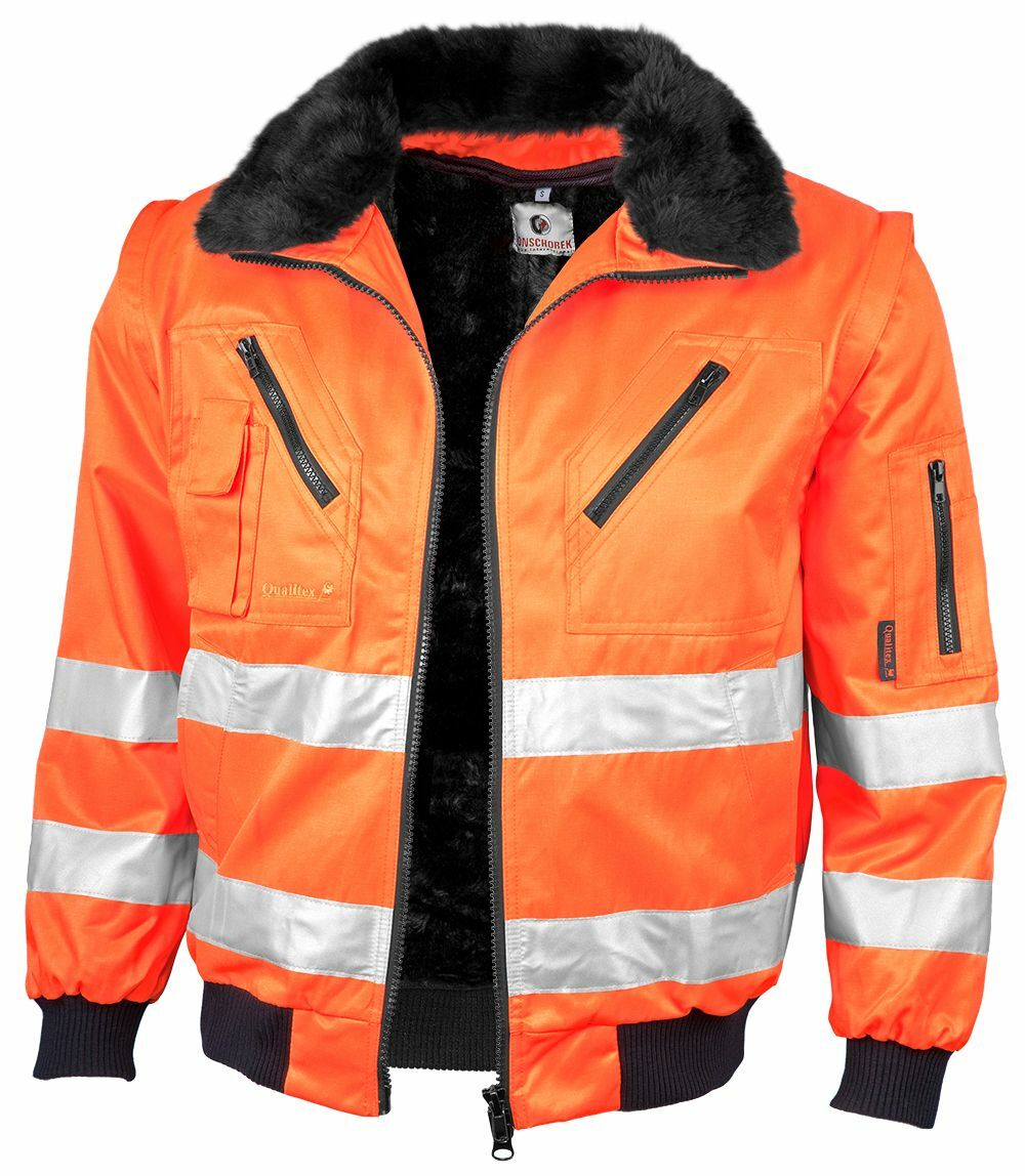 QUALITEX HIGH QUALITY WORKWEAR Pilotenjacke signal warnorange Damen: 36 Herren: S - Bild 1