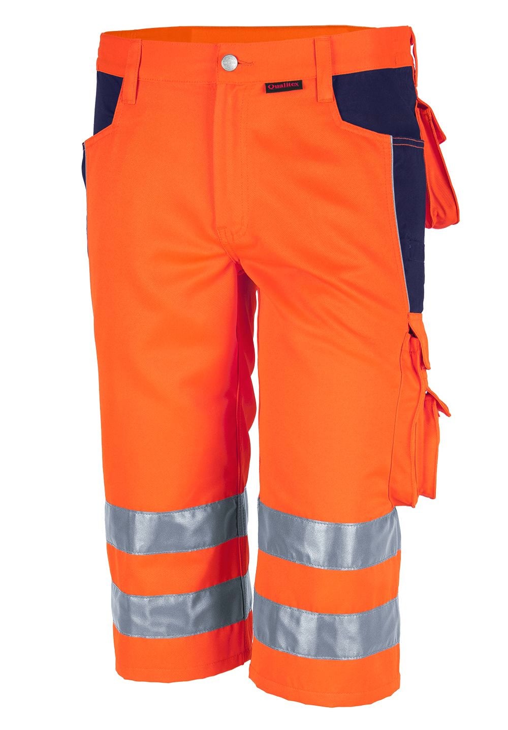 QUALITEX HIGH QUALITY WORKWEAR Shorts PRO WS warnorange/marine Damen: 48 Herren: 54