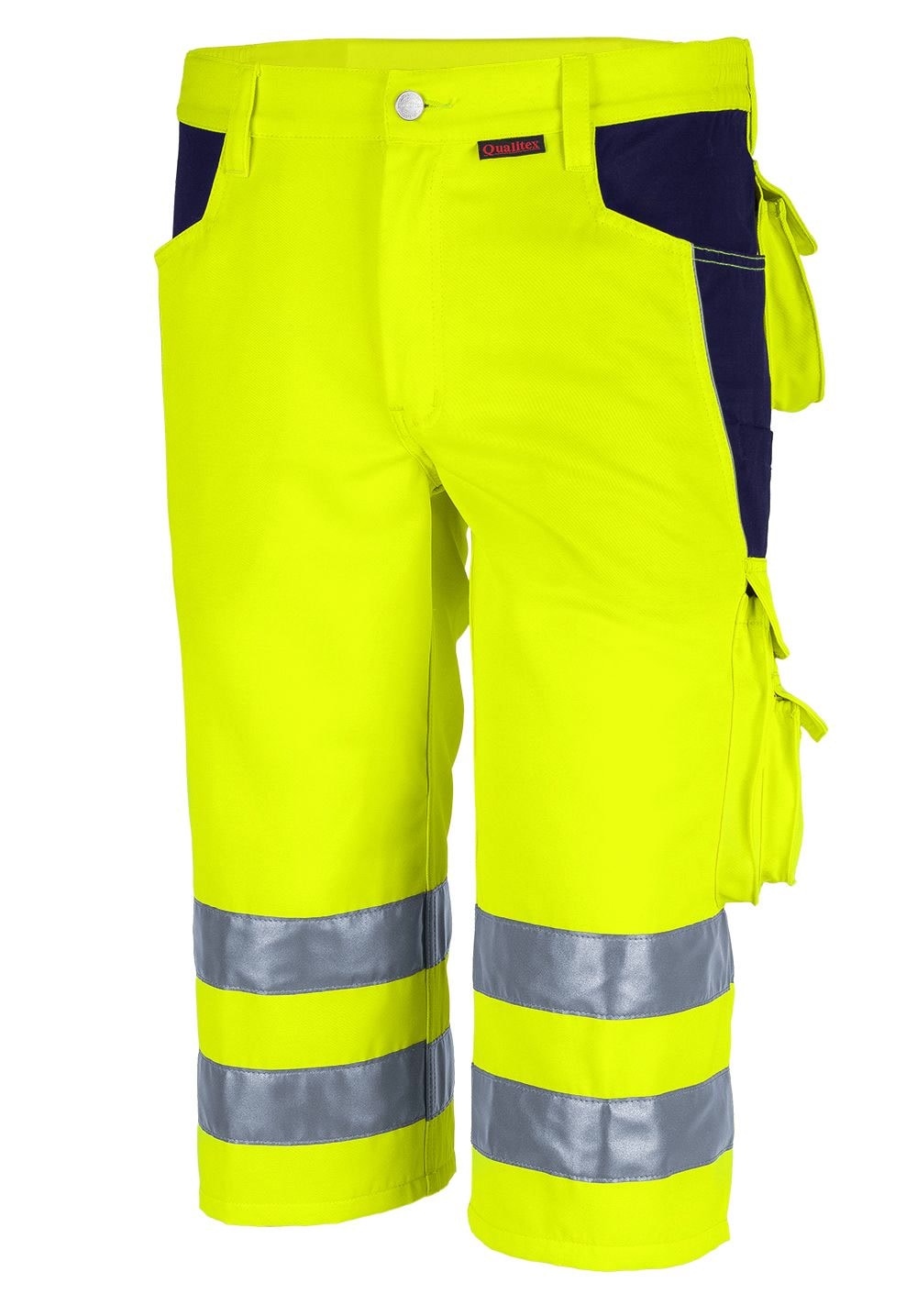 QUALITEX HIGH QUALITY WORKWEAR Shorts PRO WS warngelb/marine Damen: 62 Herren: 68