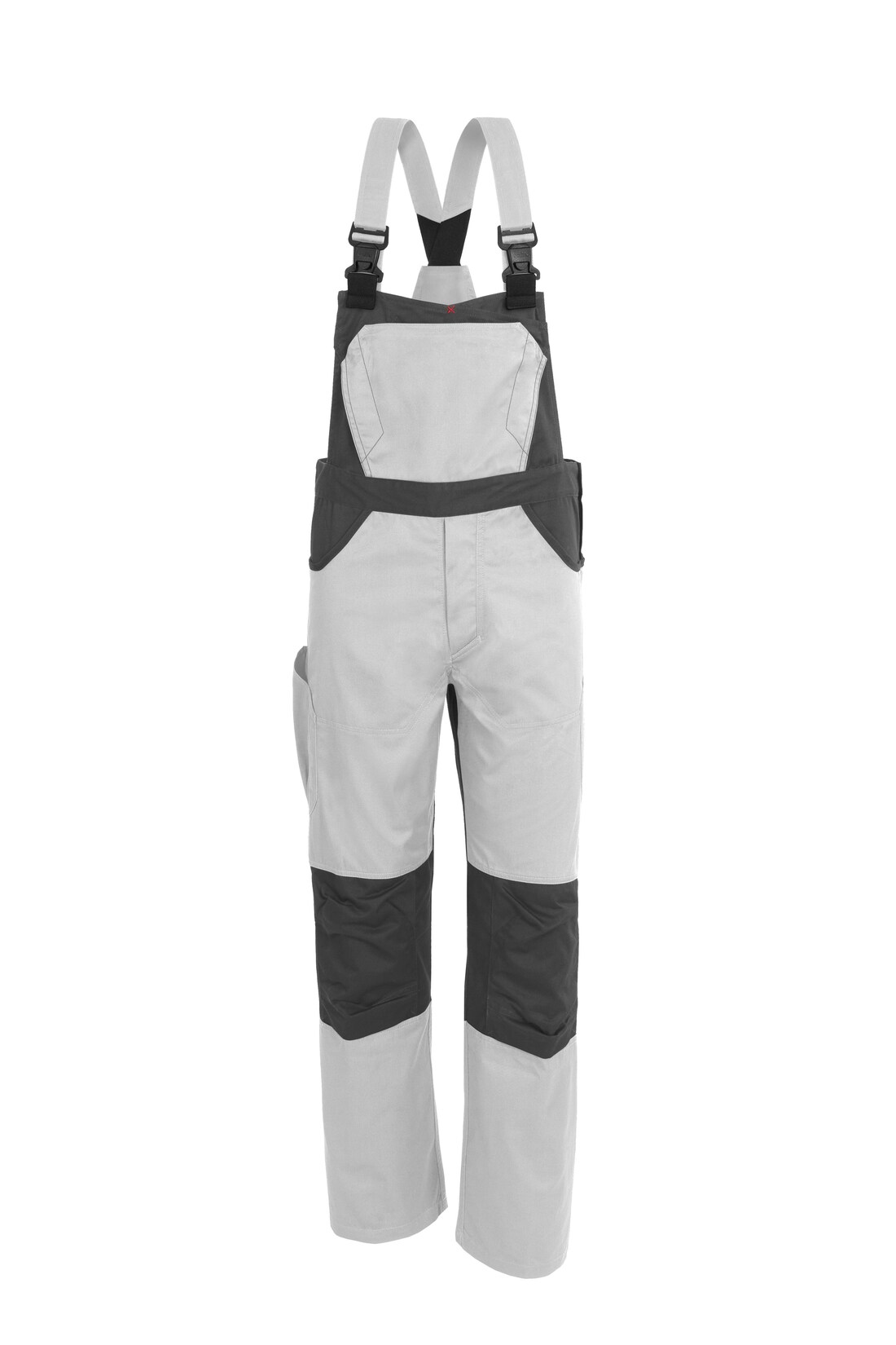 QUALITEX HIGH QUALITY WORKWEAR Latzhose X-Serie weiß/grau Damen: 62 Herren: 68