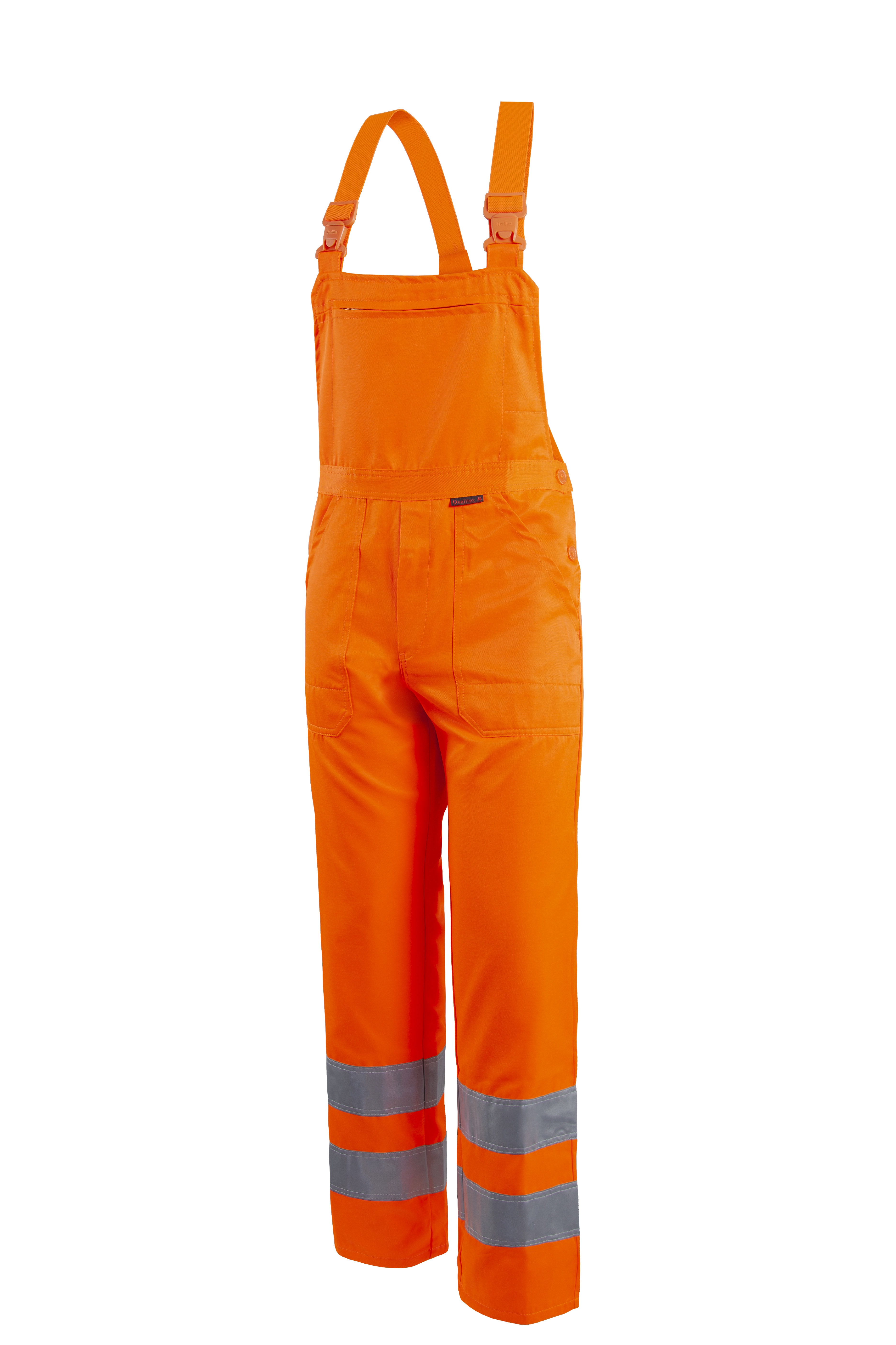 QUALITEX HIGH QUALITY WORKWEAR Latzhose WQ warnorange Herren: 102 - Bild 1