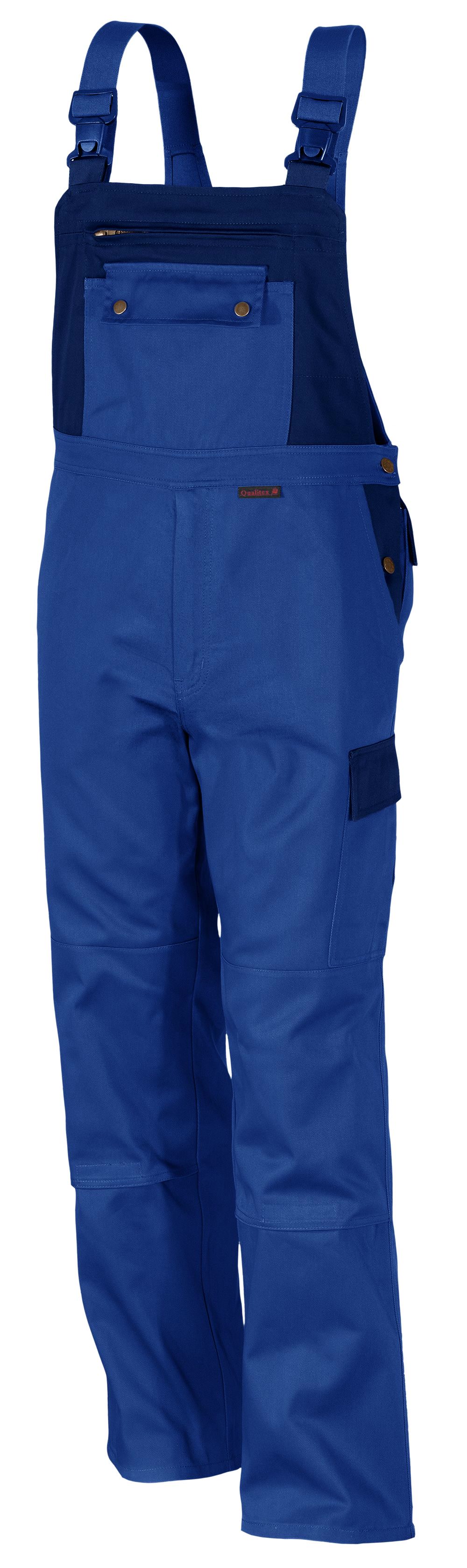QUALITEX HIGH QUALITY WORKWEAR Latzhose image kornblau/marine Herren: 102 - Bild 1