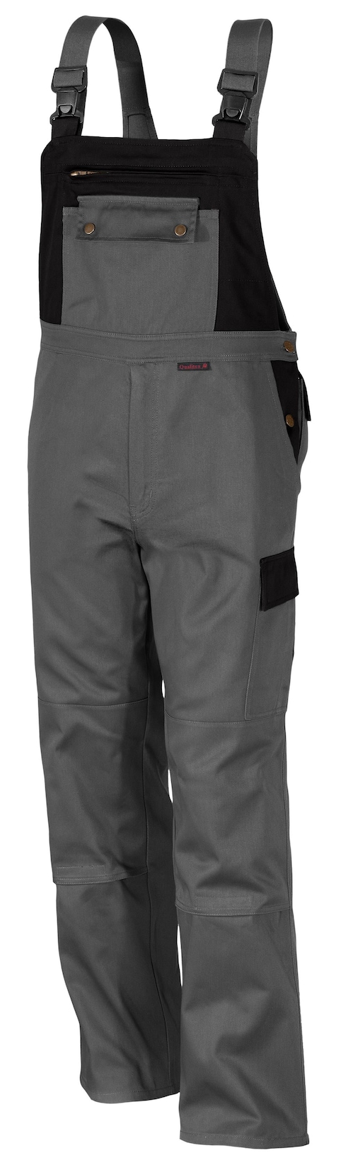 QUALITEX HIGH QUALITY WORKWEAR Latzhose image mittelgrau/schwarz Herren: 26