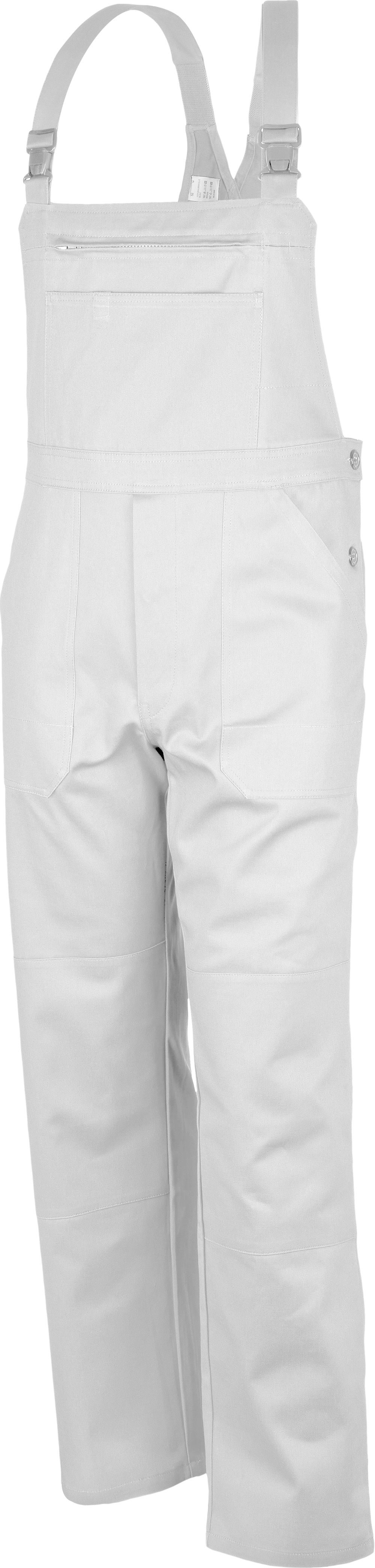 QUALITEX HIGH QUALITY WORKWEAR Latzhose basic wei&szlig; Herren: 102 - Bild 1