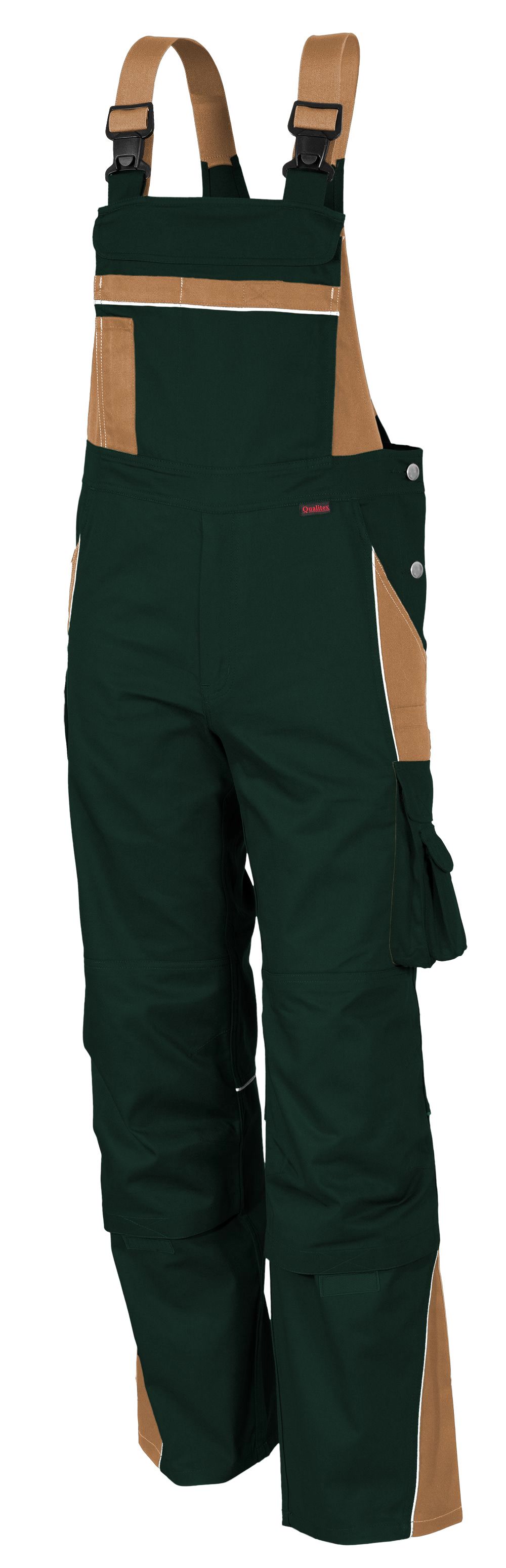 QUALITEX HIGH QUALITY WORKWEAR Latzhose PRO oliv/khaki Damen: 38 Herren: 44 - Bild 1