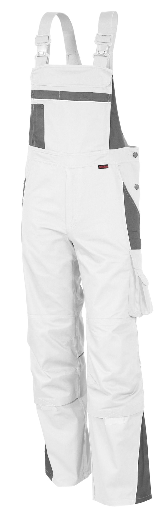 QUALITEX HIGH QUALITY WORKWEAR Latzhose PRO weiß/grau Damen: 42 Herren: 48