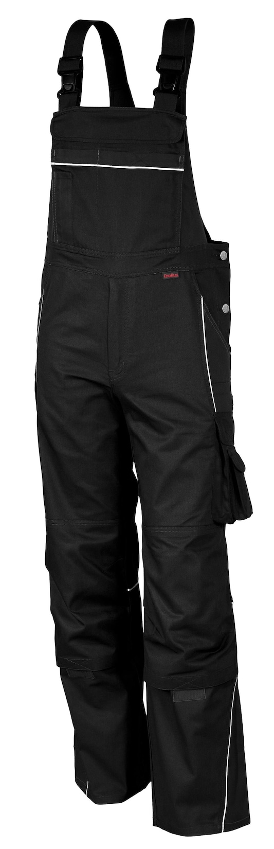 QUALITEX HIGH QUALITY WORKWEAR Latzhose PRO schwarz Damen: 48 Herren: 54