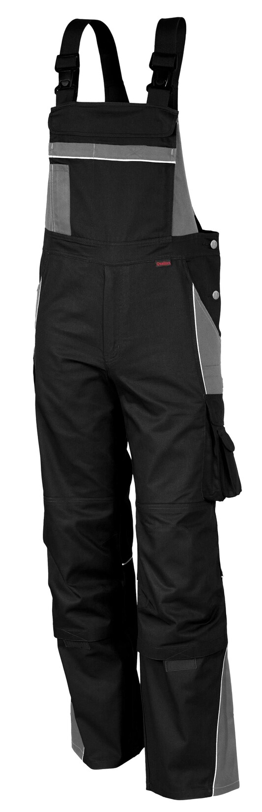 QUALITEX HIGH QUALITY WORKWEAR Latzhose PRO schwarz/grau Herren: 29