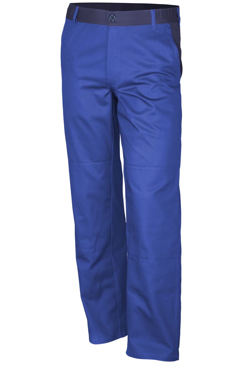 QUALITEX HIGH QUALITY WORKWEAR Bundhose basic 2-farbig kornblau/marine Damen: 36 Herren: 42 - Bild 1