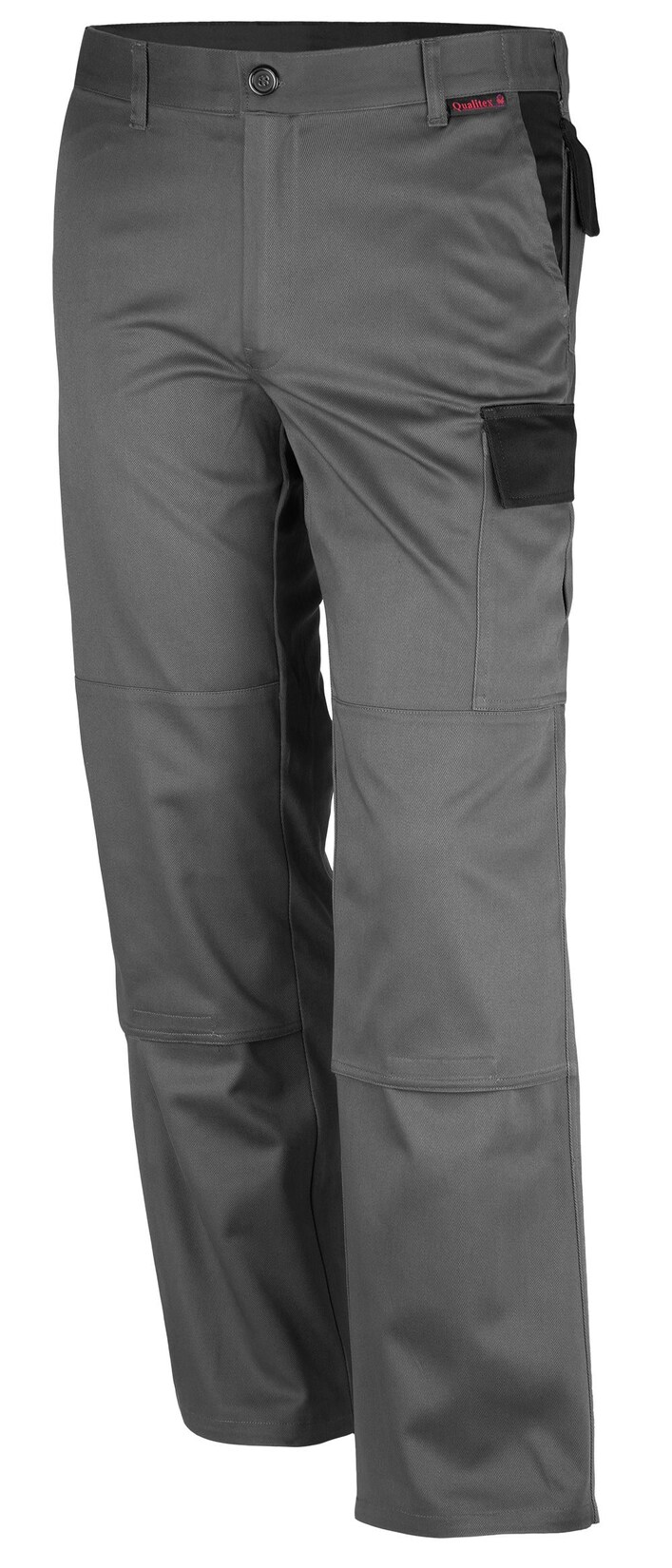 QUALITEX HIGH QUALITY WORKWEAR Bundhose image mittelgrau/schwarz Damen: 42 Herren: 48