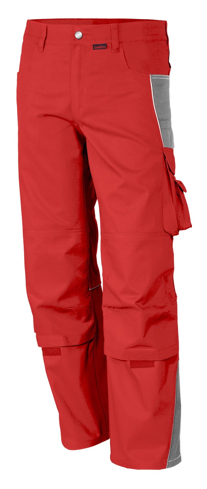 QUALITEX HIGH QUALITY WORKWEAR Bundhose PRO rot/grau Damen: 36 Herren: 42