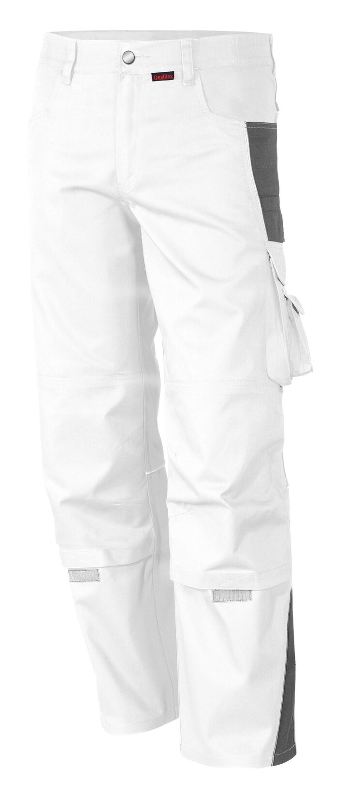 QUALITEX HIGH QUALITY WORKWEAR Bundhose PRO weiß/grau Damen: 58 Herren: 64