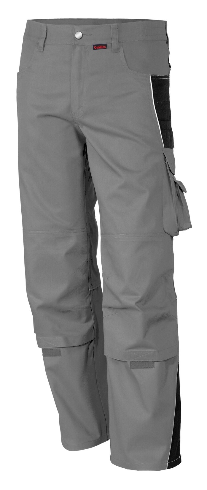 QUALITEX HIGH QUALITY WORKWEAR Bundhose PRO grau/schwarz Damen: 36 Herren: 42