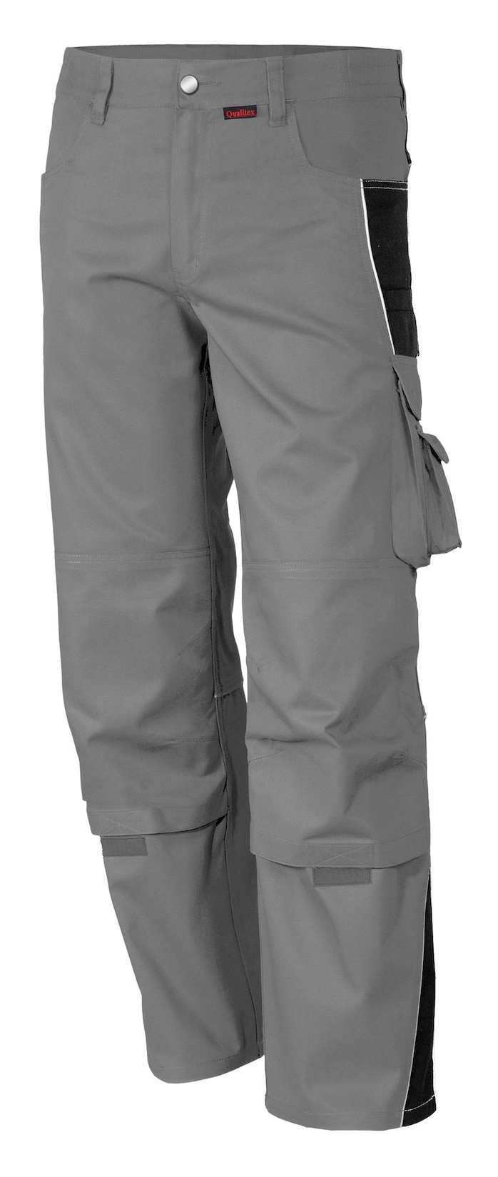 QUALITEX HIGH QUALITY WORKWEAR Bundhose PRO grau/schwarz Damen: 62 Herren: 68