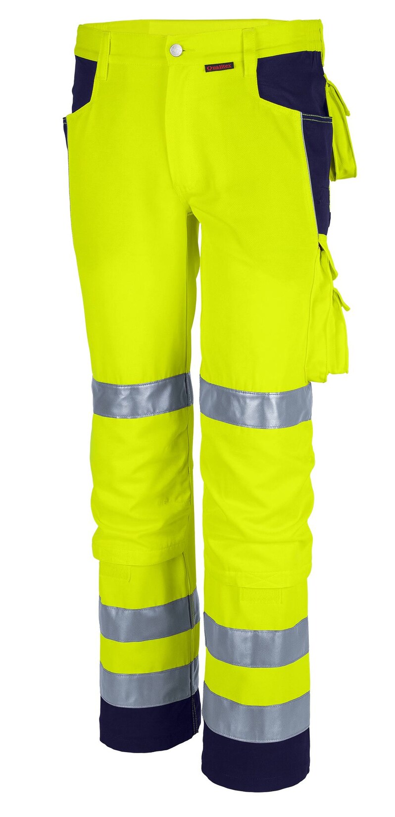 QUALITEX HIGH QUALITY WORKWEAR Bundhose PRO WS warngelb/marine Damen: 40 Herren: 46