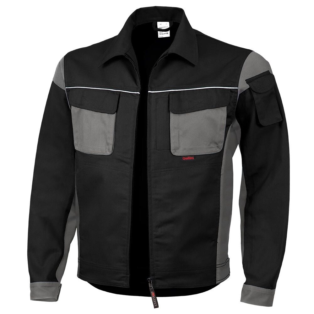 QUALITEX HIGH QUALITY WORKWEAR Bundjacke PRO schwarz/grau Damen: 38 Herren: S