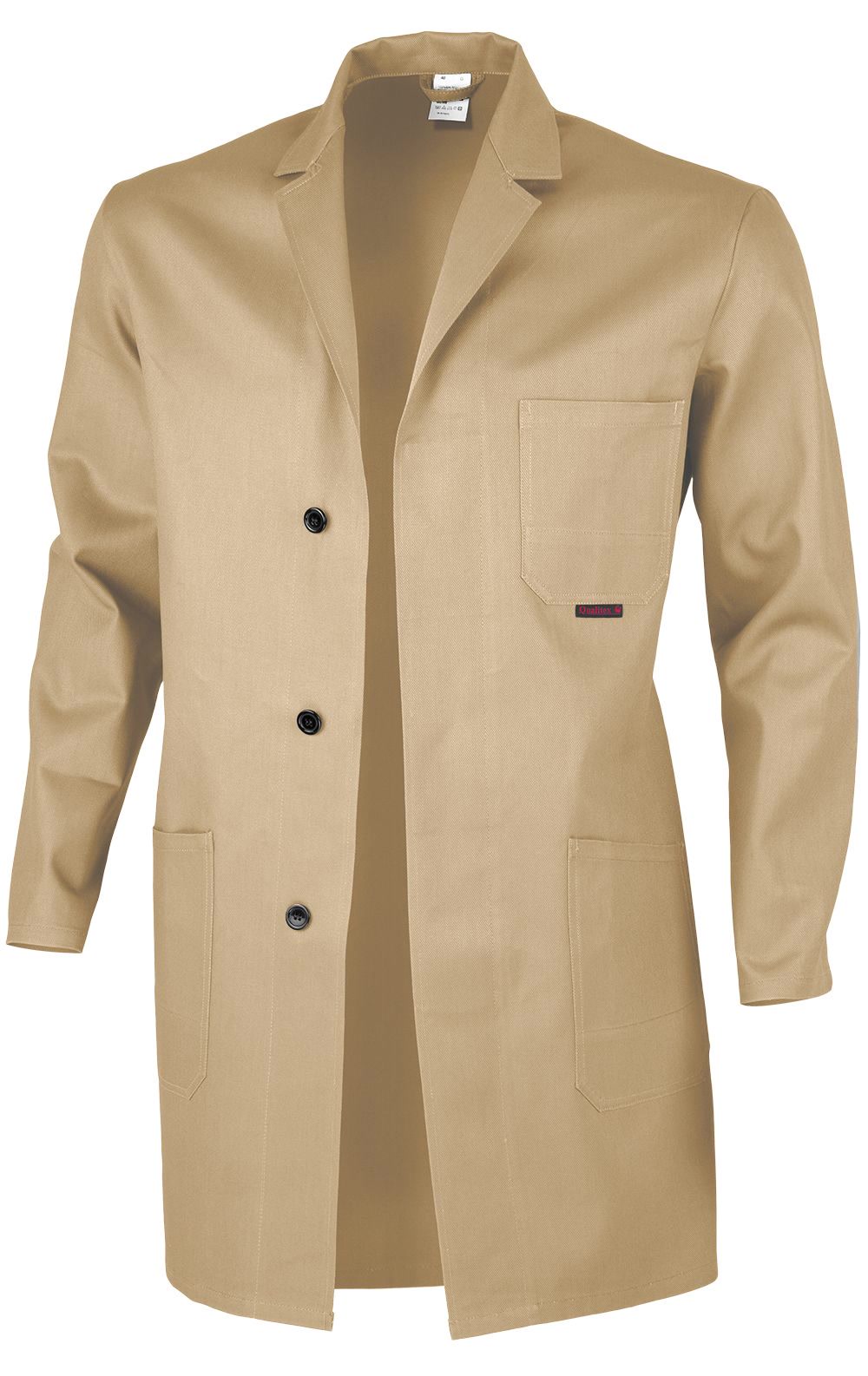 QUALITEX HIGH QUALITY WORKWEAR Berufsmantel classic khaki Herren: 90 - Bild 1