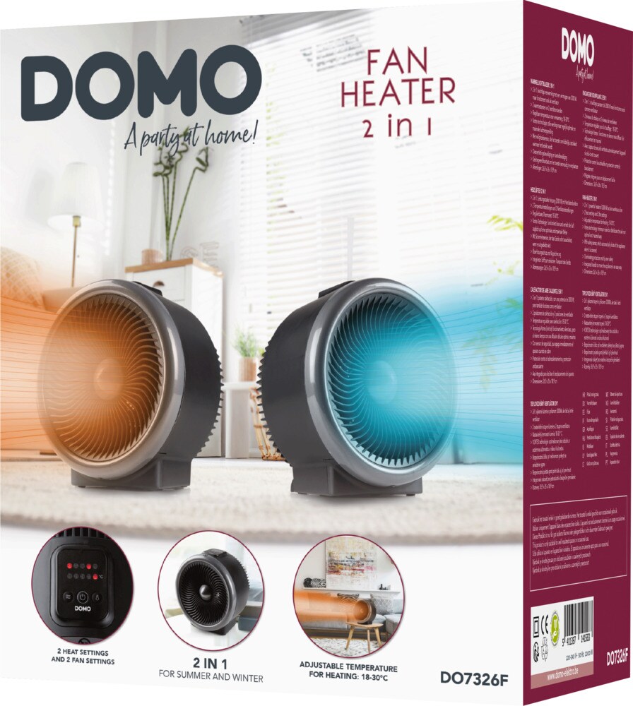 DOMO Ventilator 2-in-1 2000W