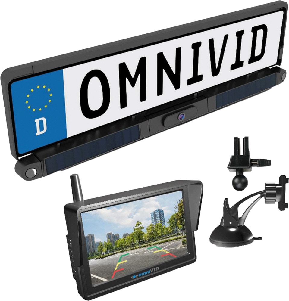 omniVID Solar6 Kabelloses Solar-R&uuml;ckfahrvideosystem - Bild 1