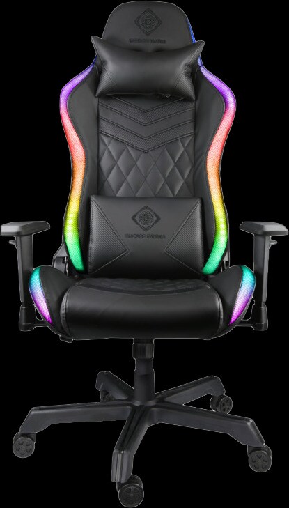 Deltaco GAM-080 Gamingstuhl Kunstleder m. RGB LED schwarz - Bild 1