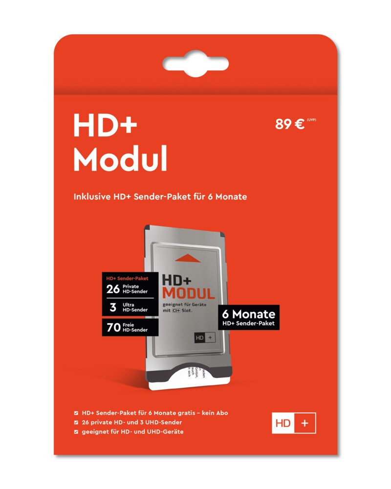 HD plus HD+ Modul inkl. 6 Monate HD+ Sender-Paket | 04260155560347