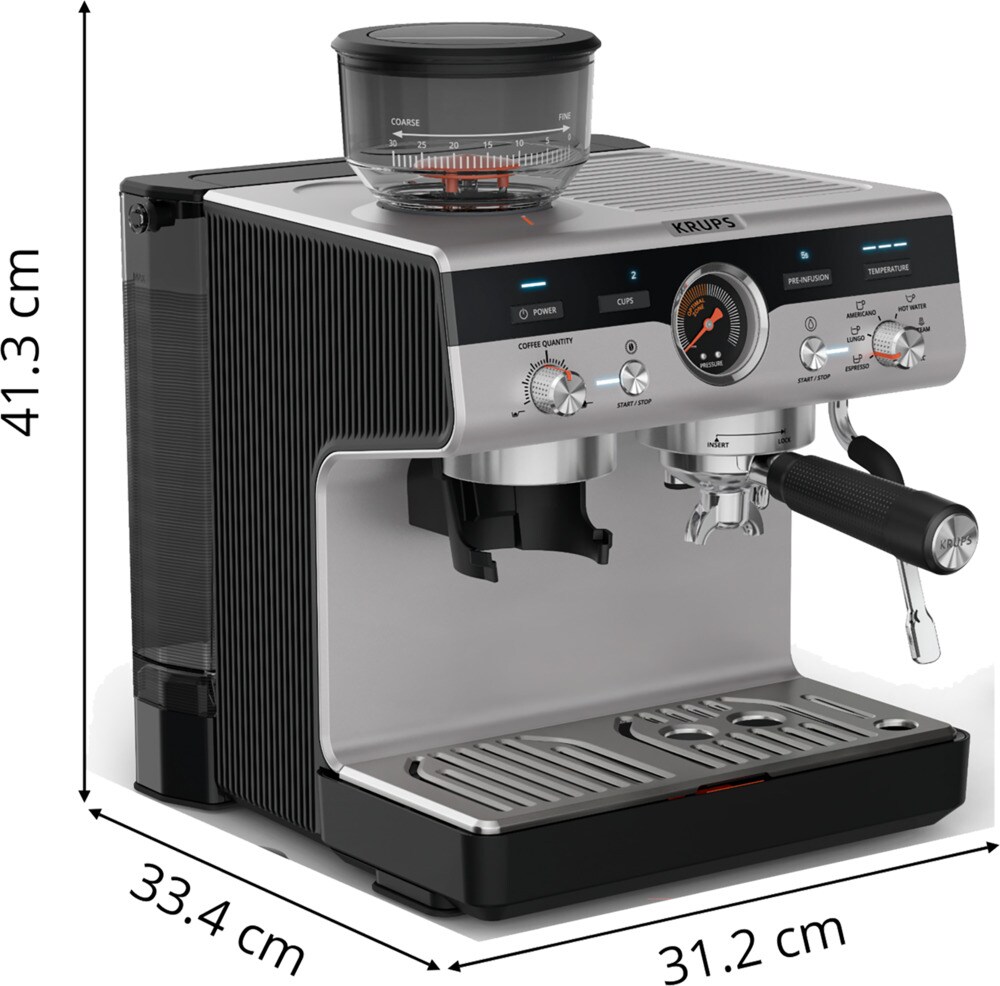 Krups Precision XP801T Siebträgermaschine | 03016661178894