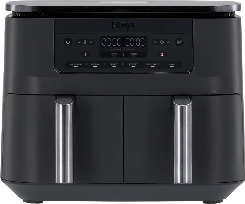 Ninja DZ300EU Doppel-Hei&szlig;luftfritteuse grau 